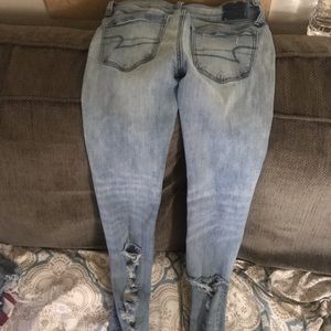 American Eagle ripped jeans size 0